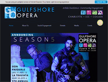 Tablet Screenshot of gulfshoreopera.org